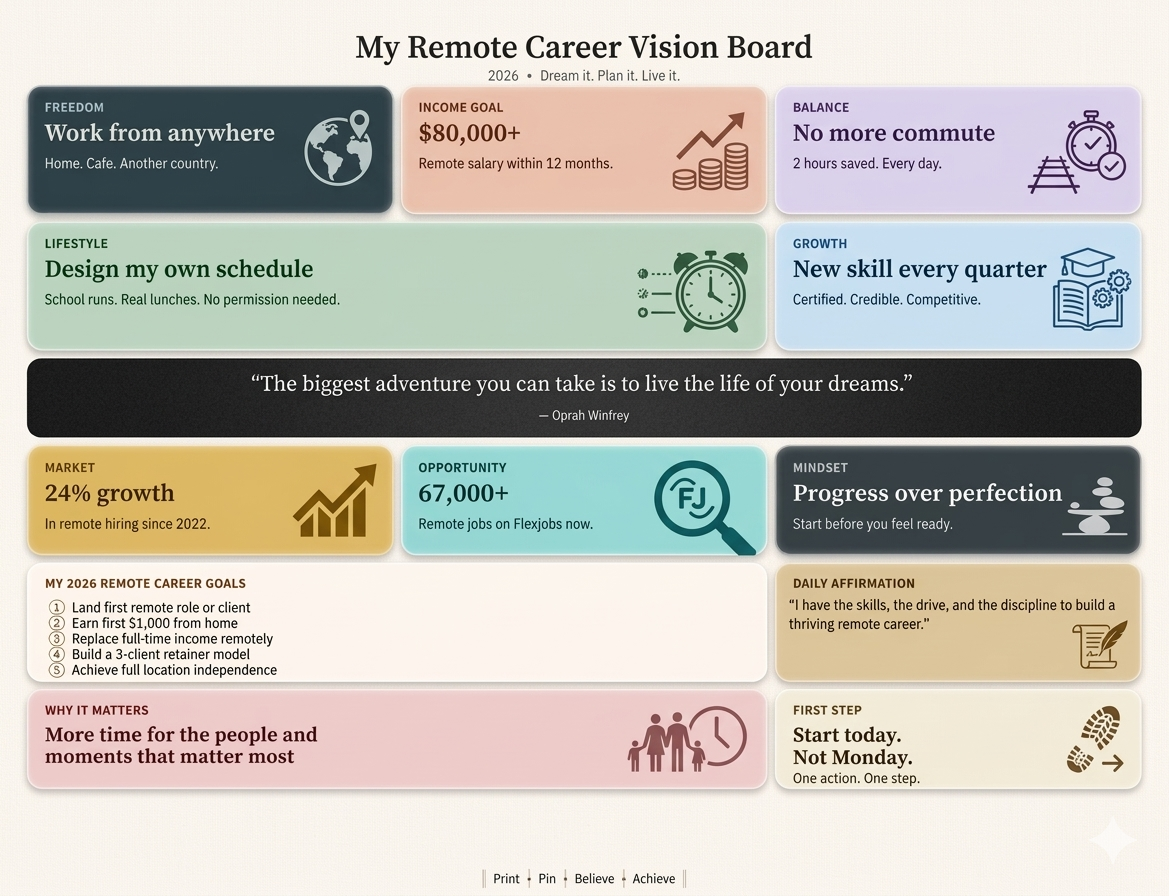 Remote Jobs Vision Board