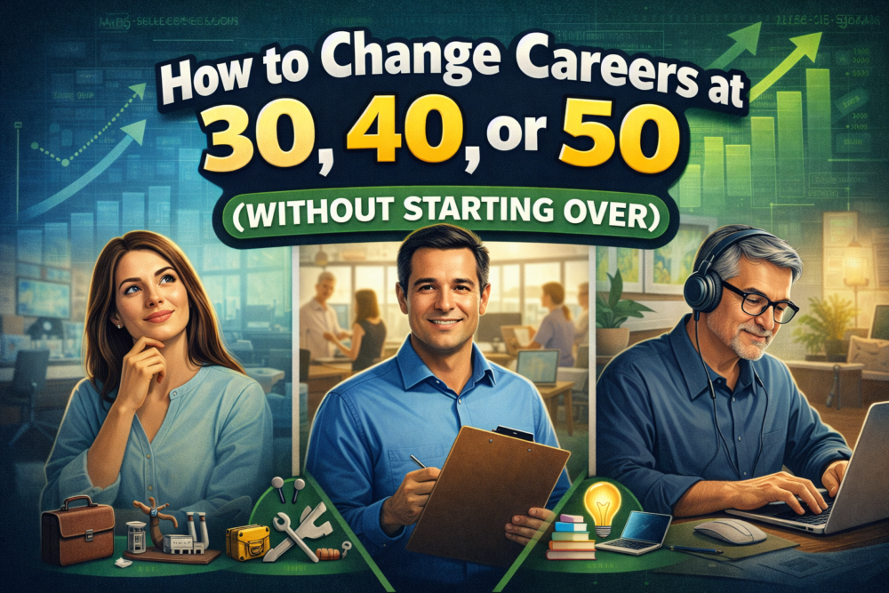 How to Change Careers at 30, 40, or 50