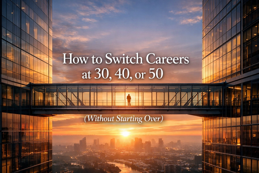 How to Switch Careers at 30, 40, or 50 (Without Starting Over)