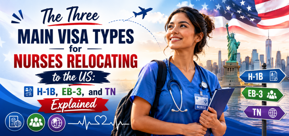 The Three Main Visa Types for Nurses Relocating to the US: H-1B, EB-3, and TN Explained